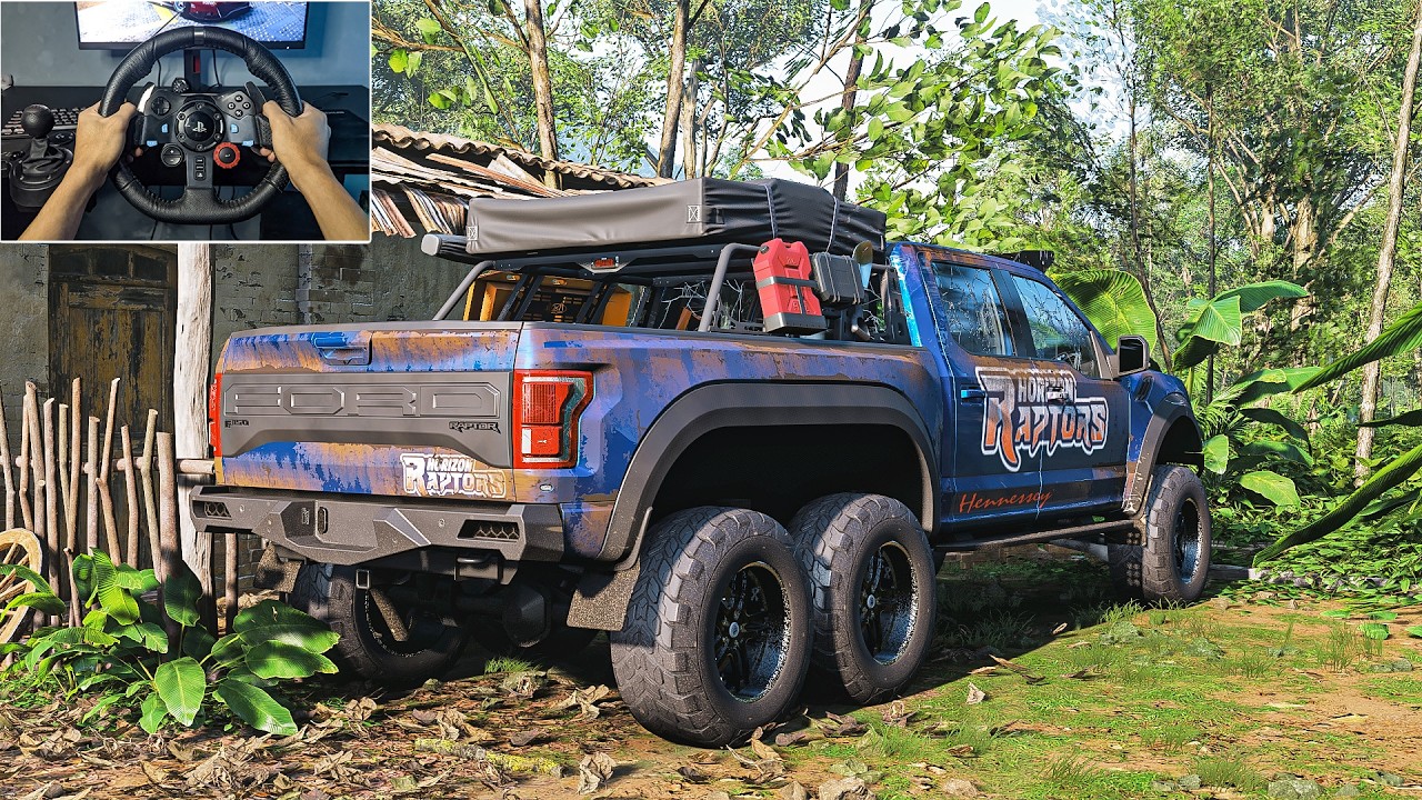 Rebuilding Ford Hennesey VELOCIRAPTOR 6X6 | Forza Horizon 5 Logitech G29 Stering Wheel Gameplay