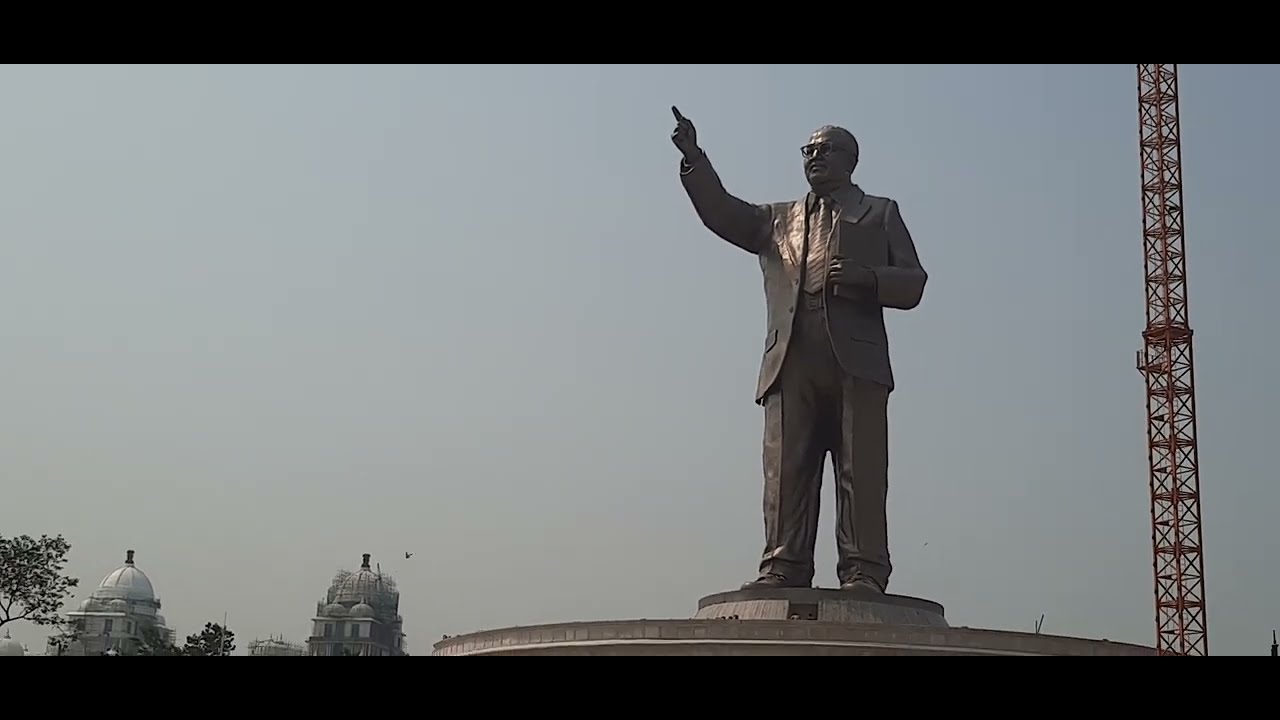 Final Stage opening 125 feet. Dr.Br.Ambedkar statue hyderabad telangana state.