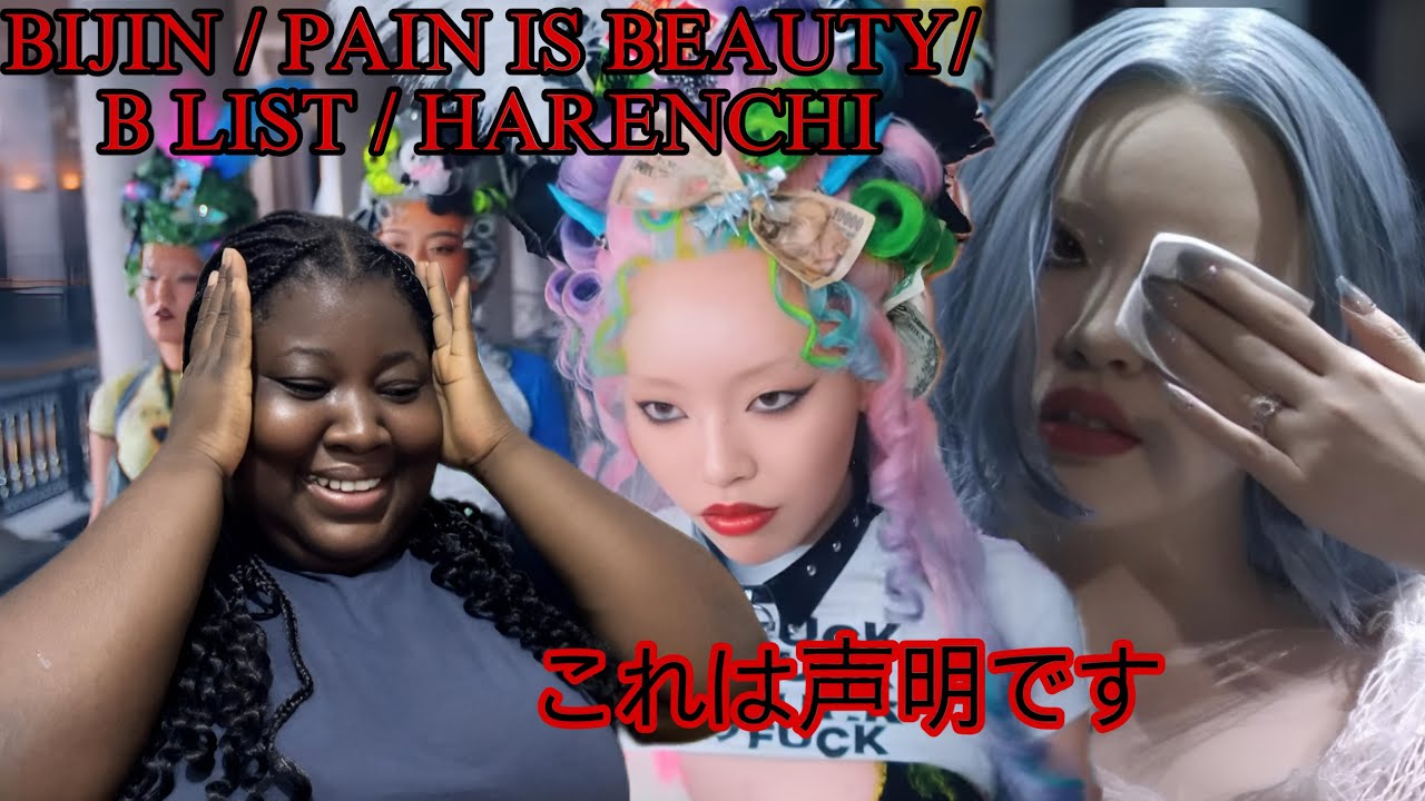 CHANMINA - BIJIN @Yokohama Arena + PAIN IS BEAUTY + B 級 (B-List) +  Harenchi (Music Video) REACTION