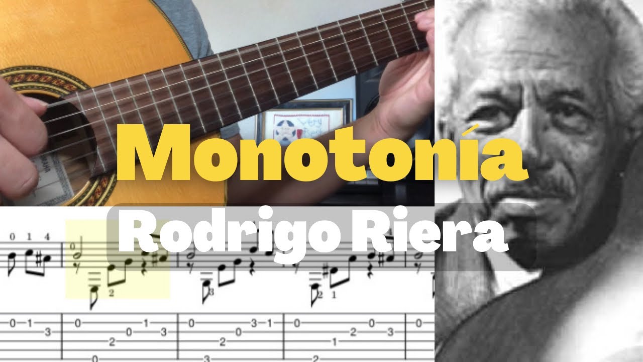 Monotonia | Rodrigo Riera | Beautiful😢 and EASY | Classical Guitar