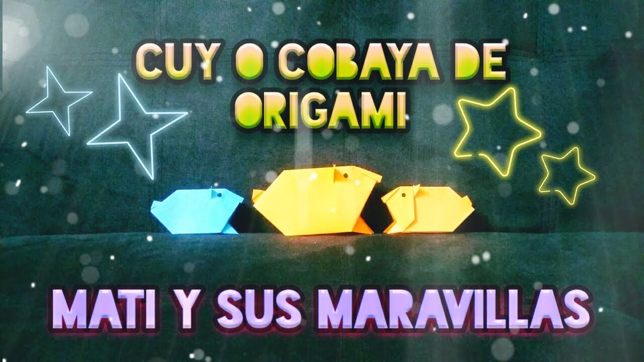 Cuy o Cobaya de Origami Tutorial de Mati 🐹🐹 / Origami Guinea Pig Mati Tutorial 🐹🐹