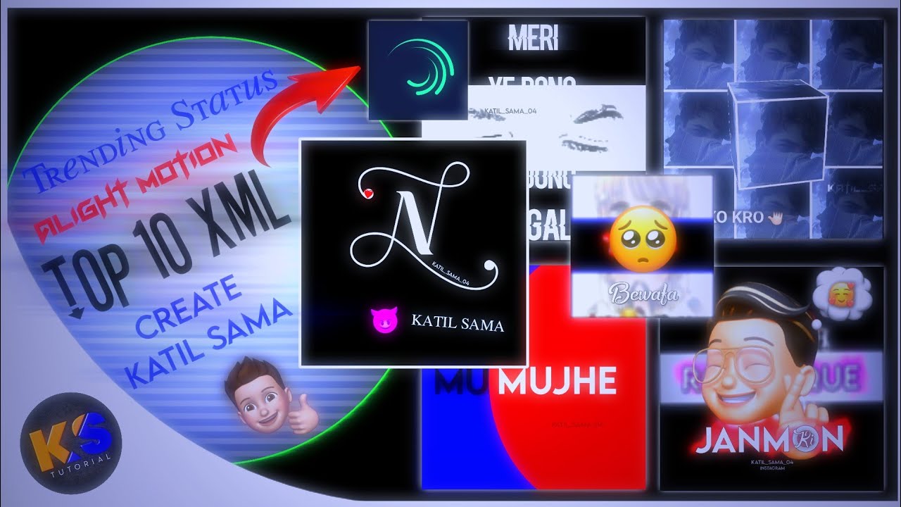 Top 10 XML New Trending || Alight Motion || ||Madia Fair|| Link By KATIL SAMA#trending #alightmotion