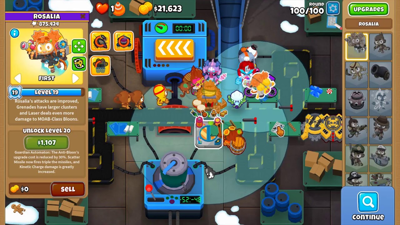 Bloons TD 6 - Motorless (Psuedo) Axis of Spikes with Rosalia, Update 52, 20K cash spare