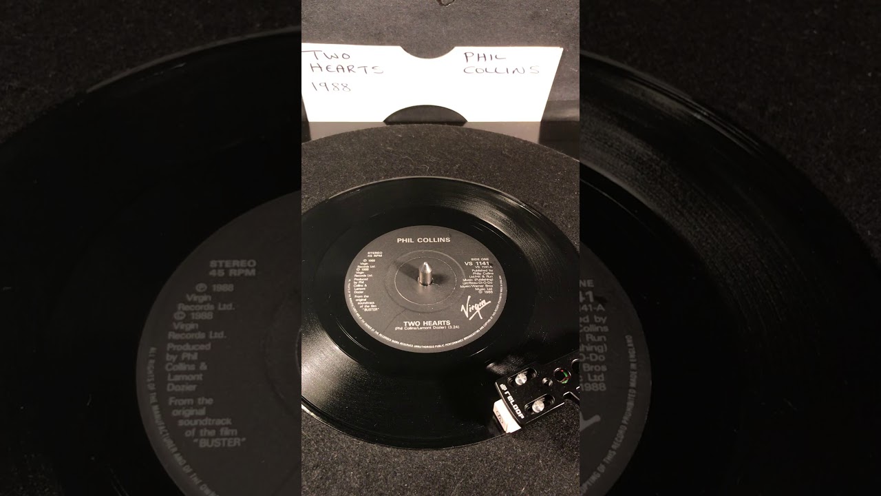 Phil Collins- Two Hearts ( Vinyl 45 ) From 1988 .