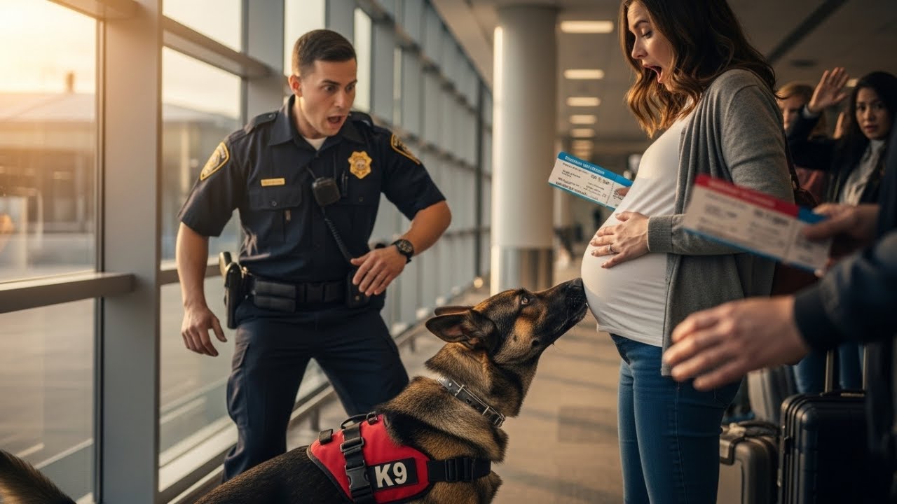 K9 Leaps Into Crowd—And Heads Straight for the Pregnant Woman