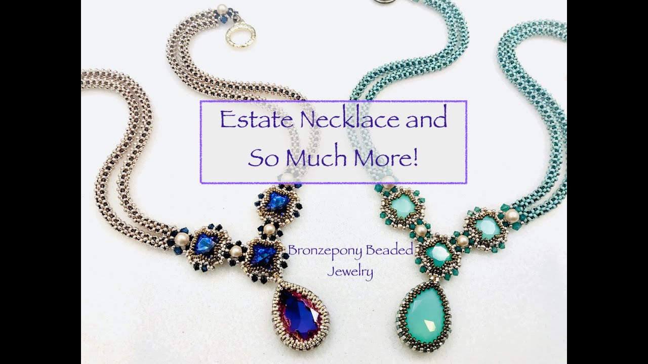Estate Necklace & Lots of Fun Techniques #beadedbezel