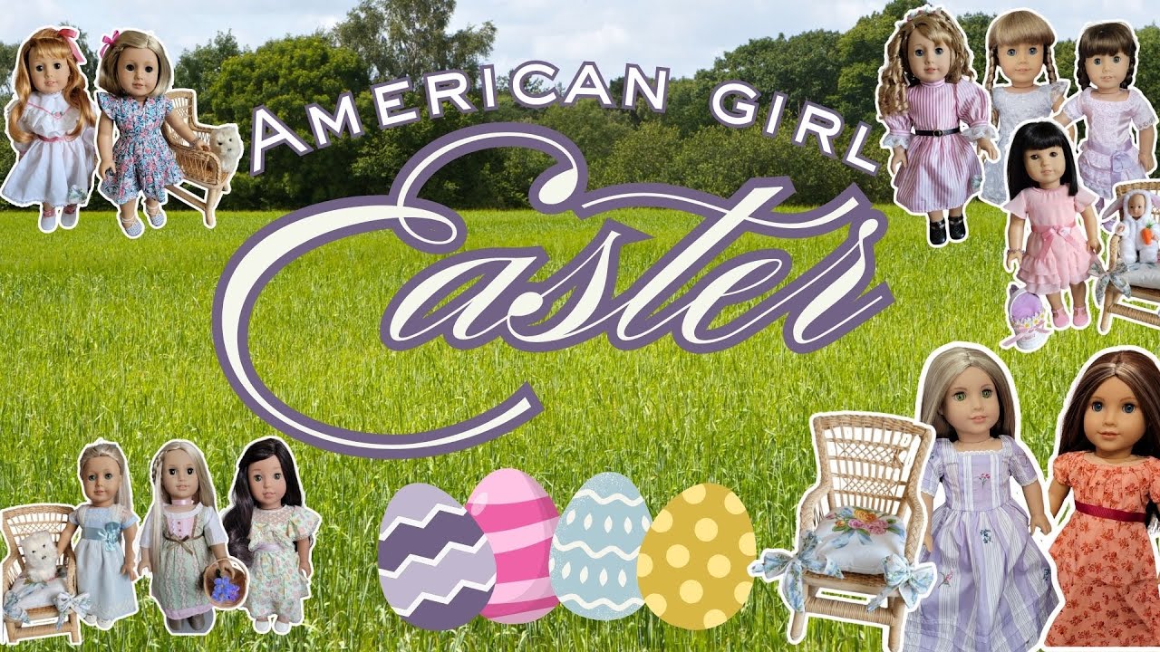 Easter & Spring Tea Party w American Girl in historical outfits #americangirl #easter #spring