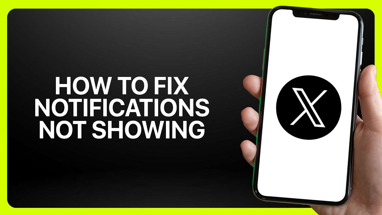How To Fix &ldquo;Notifications Not Showing&rdquo; In X App (Twitter) ! Tutorial