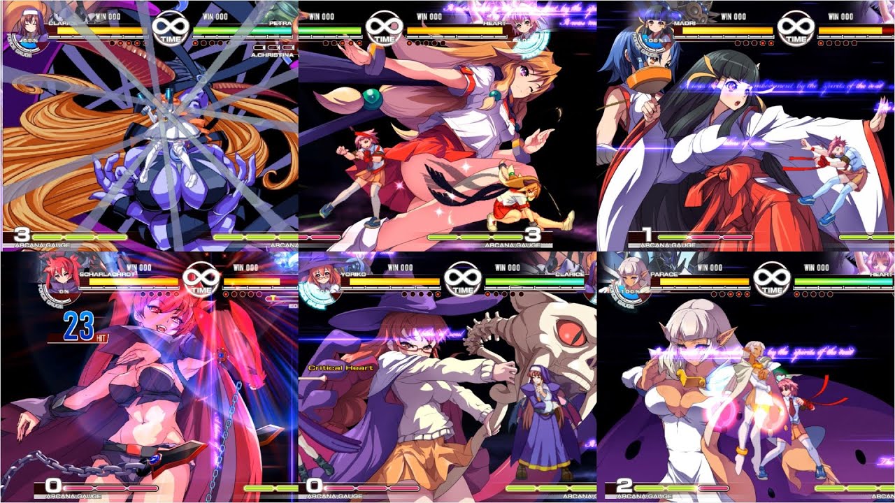 Arcana Heart 3 [PS3] All Super Moves, Critical Hearts and Arcana Blaze Moves