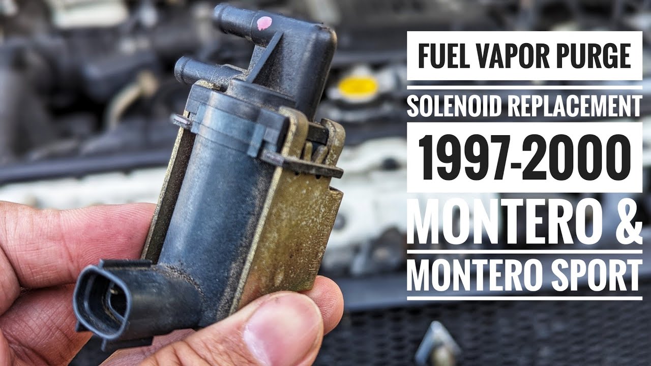 Замена соленоида клапана продувки паров топлива на Mitsubishi Montero и Montero Sport 1997-2000 г...