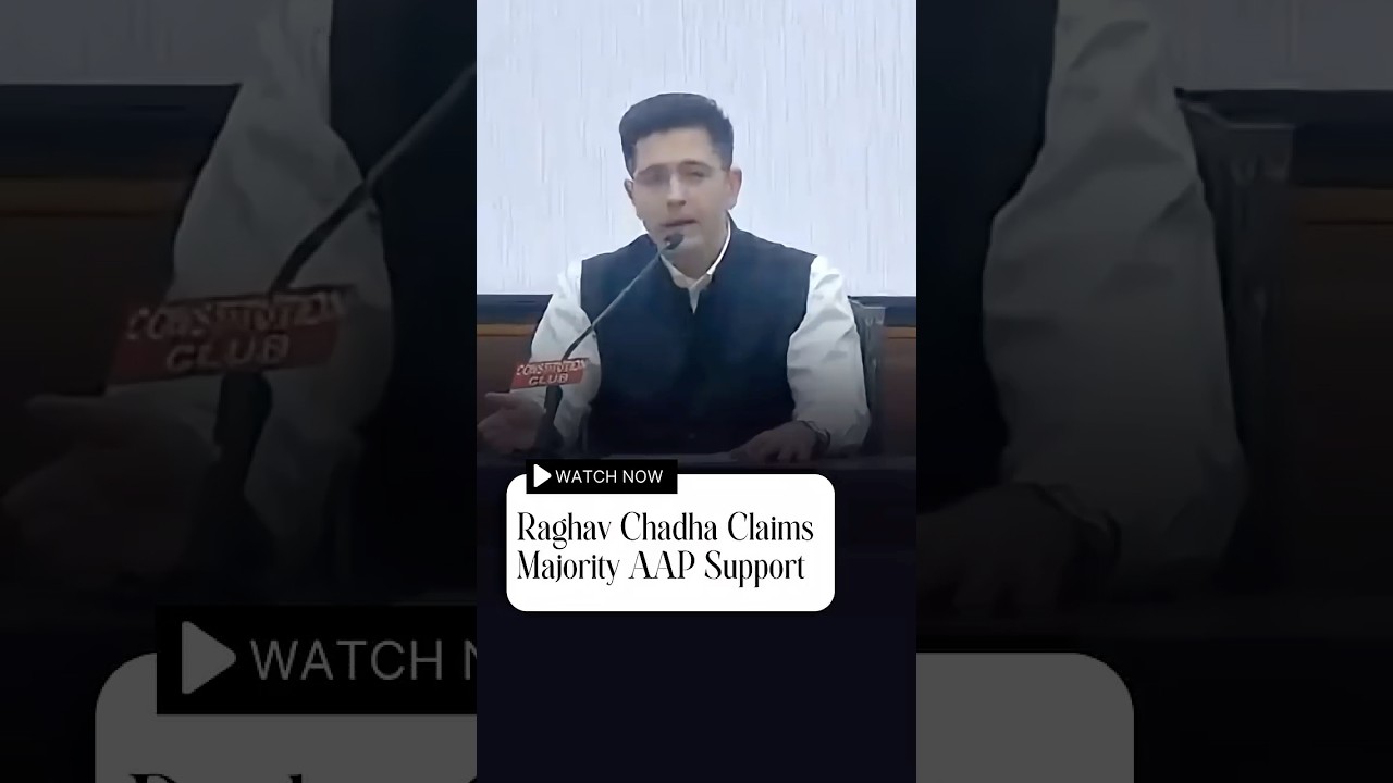 Over two thirds of AAP's 10 Rajya Sabha MPs merging with BJP: Raghav Chadha | #shorts