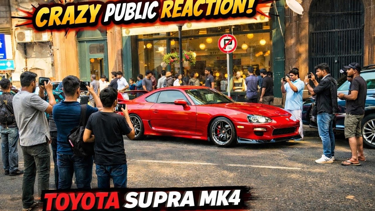 Toyota Supra MK4 Public Reaction 😱 | India Goes Crazy for This JDM Legend!#SupraMK4