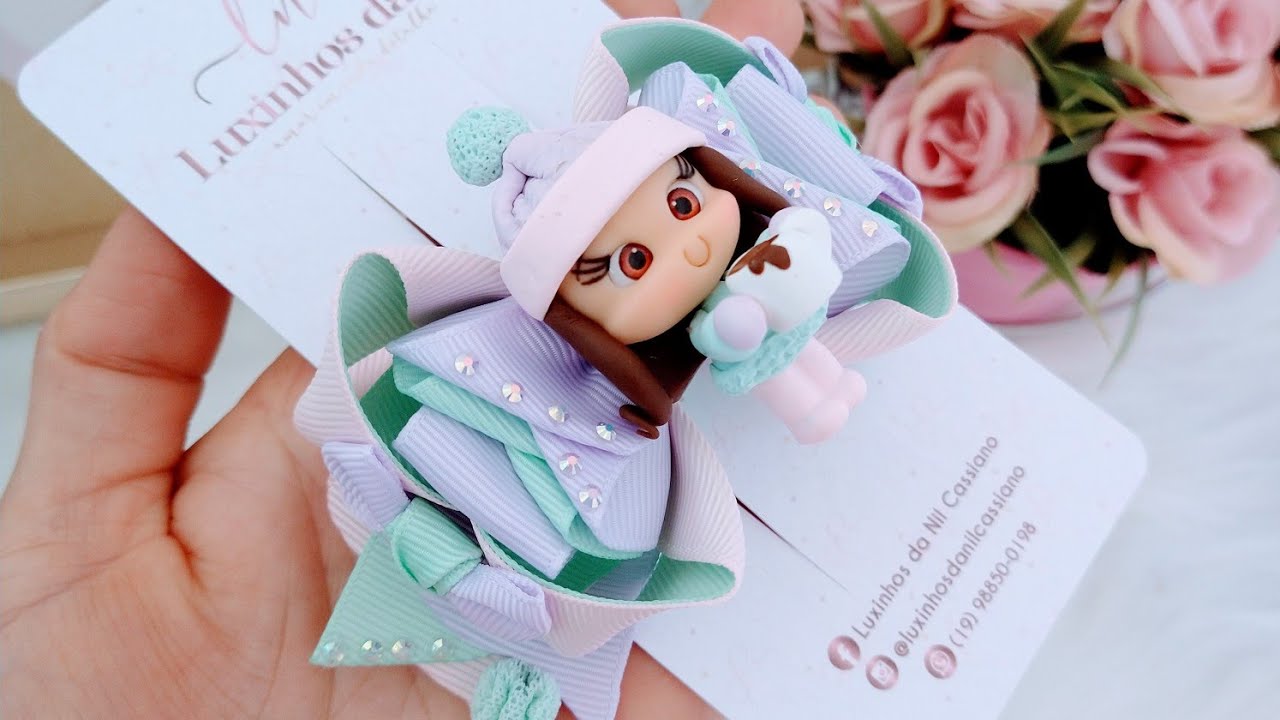 🎀Amora pétalas fita n° 5 - Passo á Passo- DIY Ribbon bow.   #laços #ribbon #