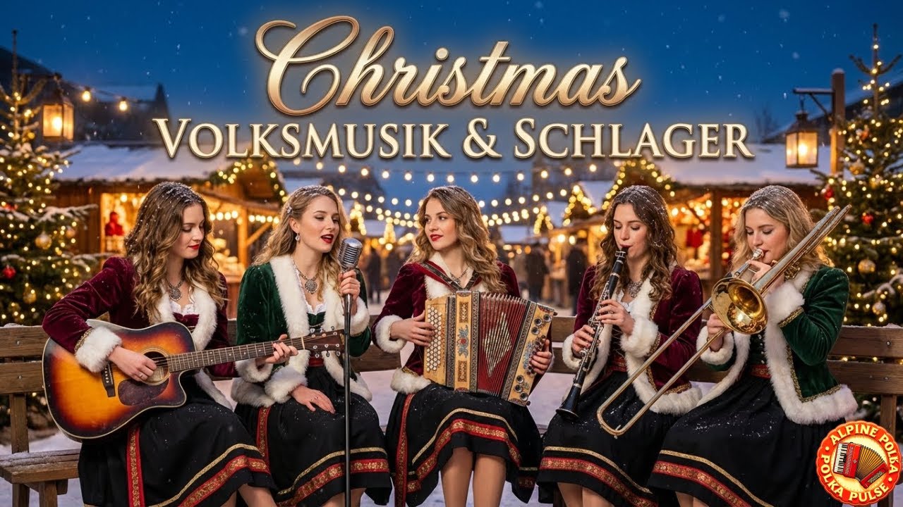 🎷🎄 Traditional Alpine Christmas Music Live – Christmas Volksmusik & Schlager Melodies 🎄🎅🎵