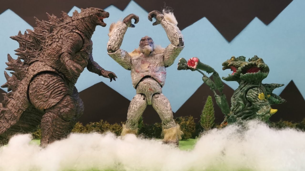 Godzilla vs biollante stop motion battle (full cut)