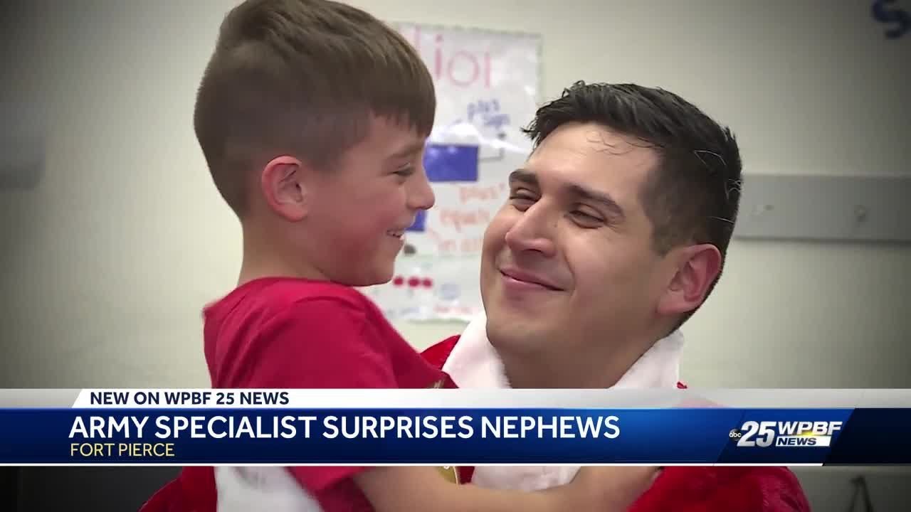 Army specialist surprises nephews with an early Christmas gift