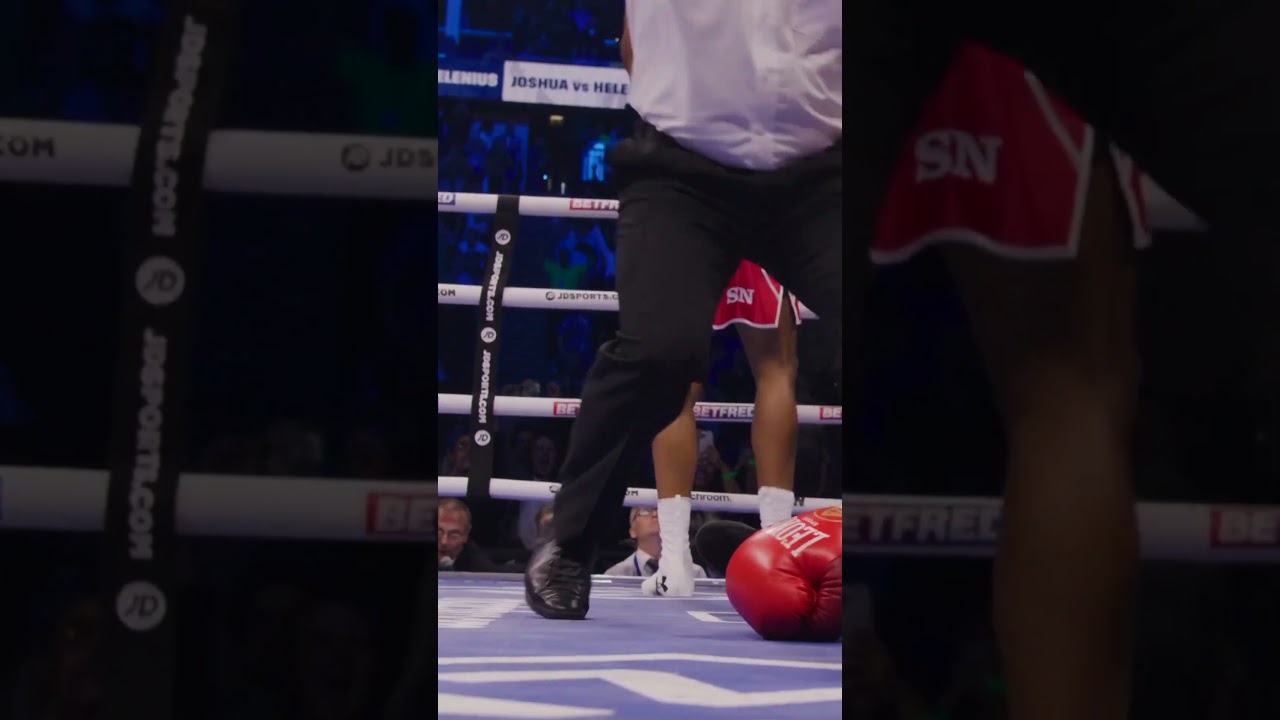 Amazing KO by Anthony Joshua with Leone Sport boxing gloves. 🥊🇮🇹 #MadeInItaly #BoxingGloves