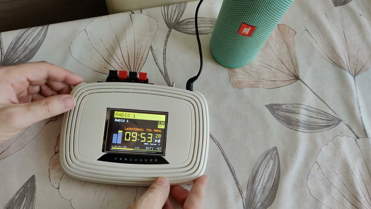 TP-Link Router's new Life as internet eRadio Yoradio ESP32 Touch Screen + Amplifier