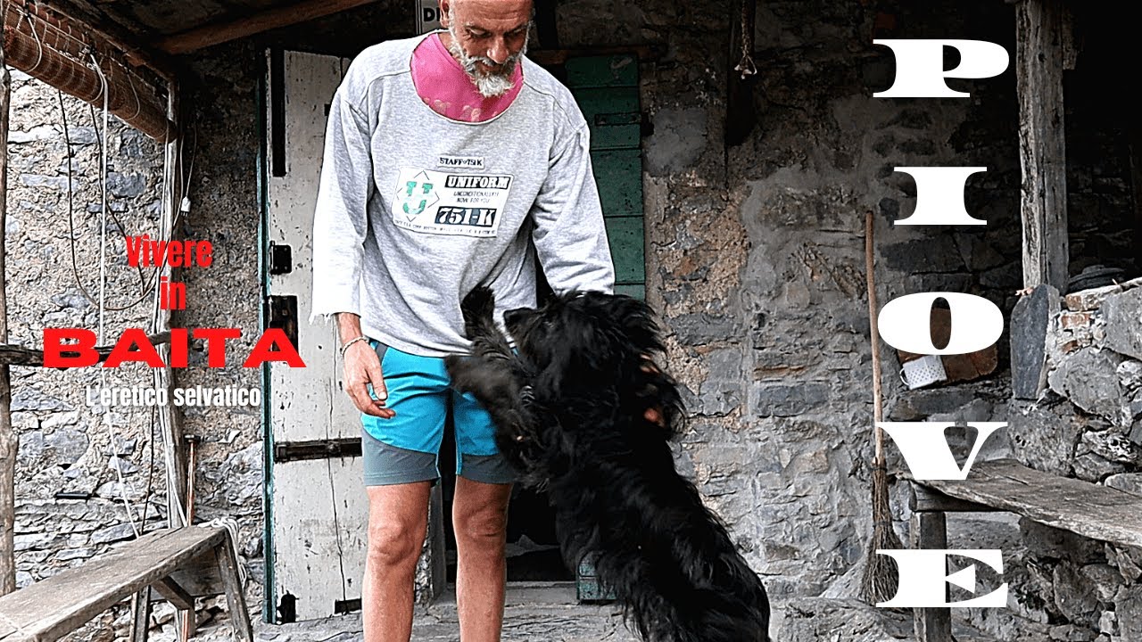SOLI in montagna con il TEMPORALE!