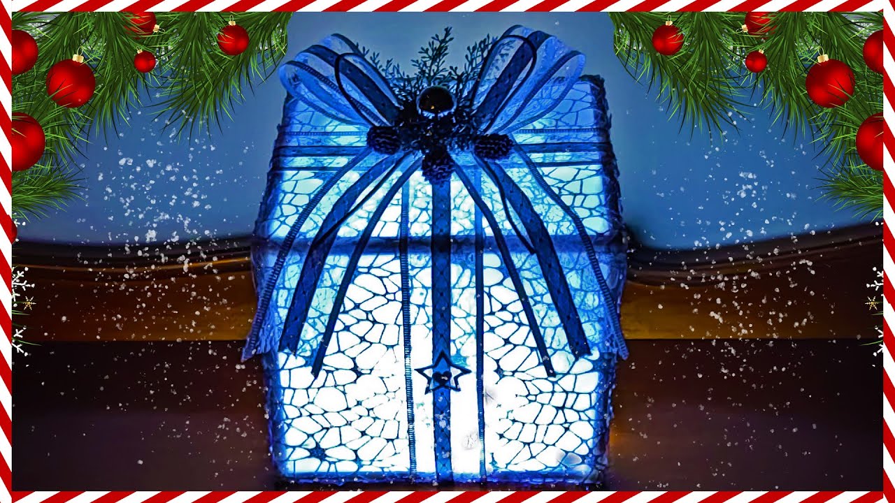 CREATE YOUR LIGHTED CHRISTMAS GIFT BOX DIY