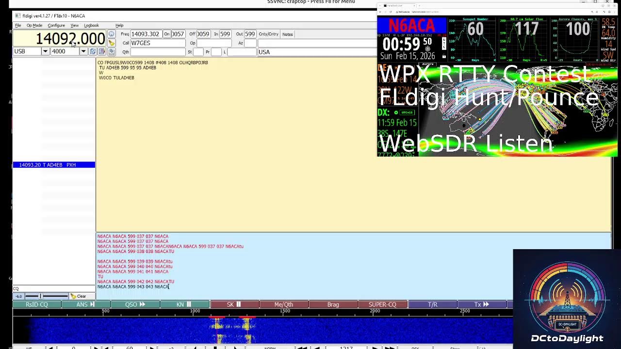 2/14/2026 - WPX RTTY - Aaron N6ACA Live Stream