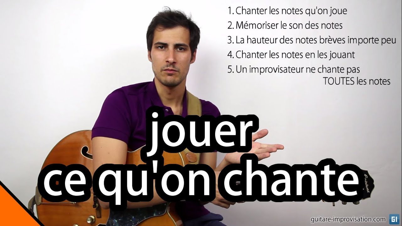 Jouer ce qu'on chante pour improviser