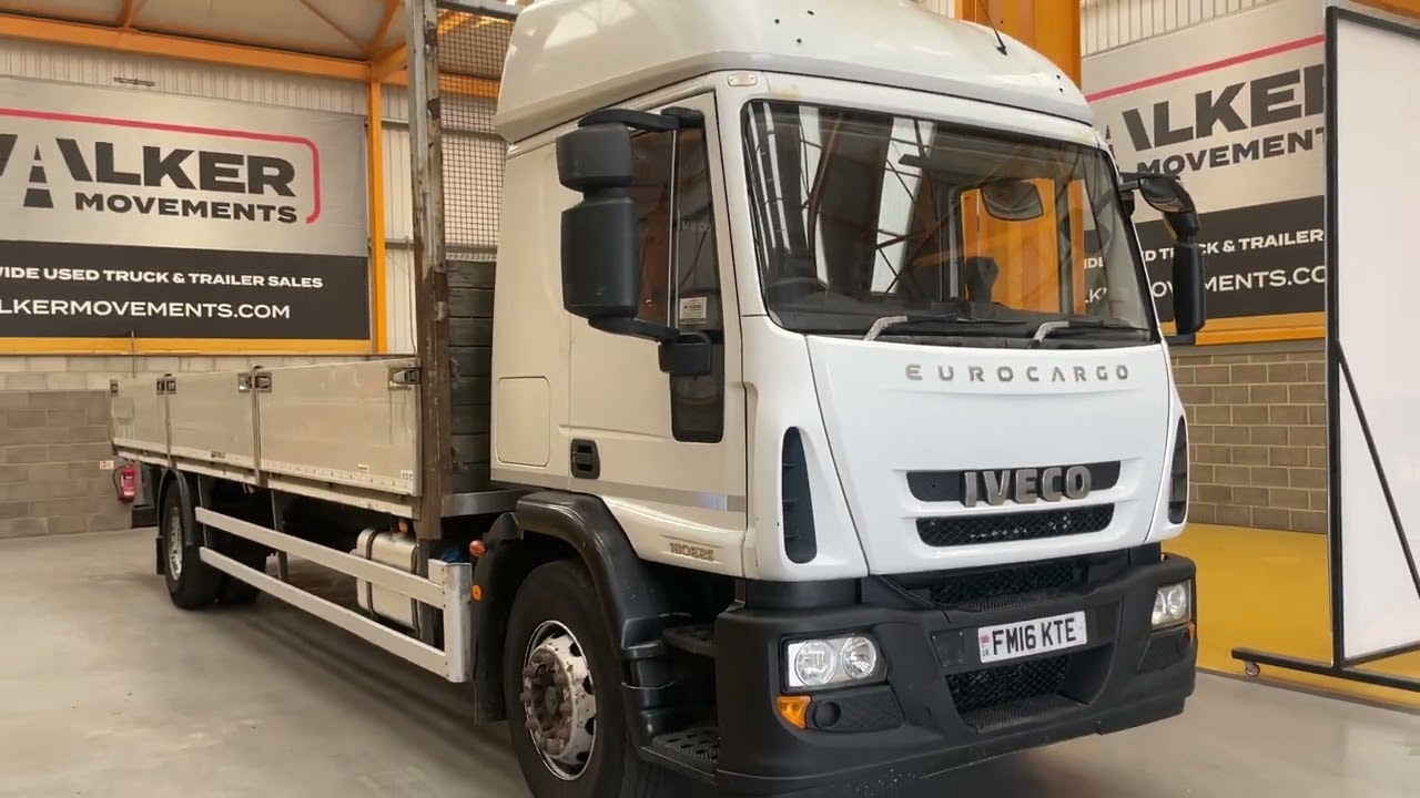 New In Stocklist: IVECO EUROCARGO 180E25 *EURO 6*, 4X2 18 TONNE DROPSIDE FLATBED – 2016 – FM16 KTE