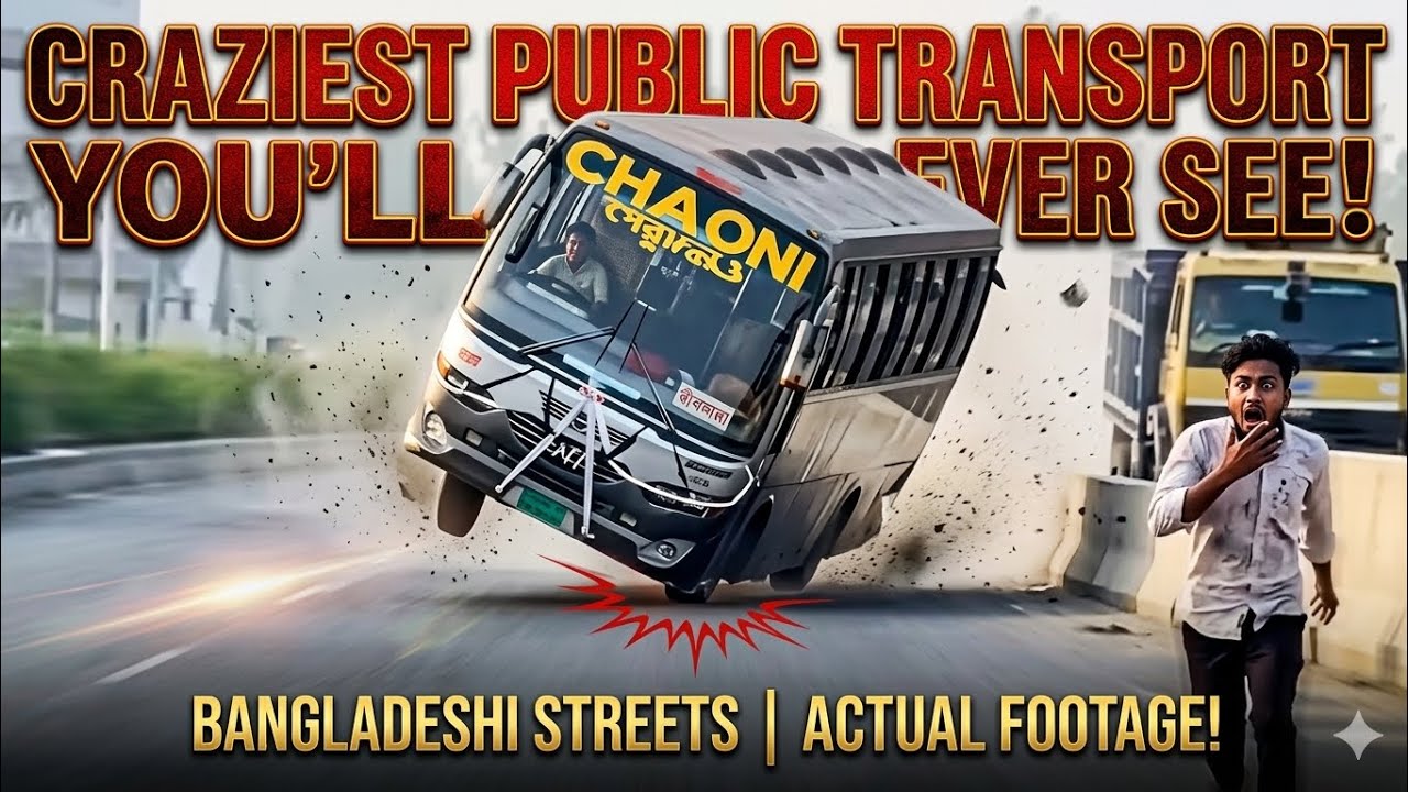 The Craziest Public Transport You'U Ever See | Bangladeshi bus video
