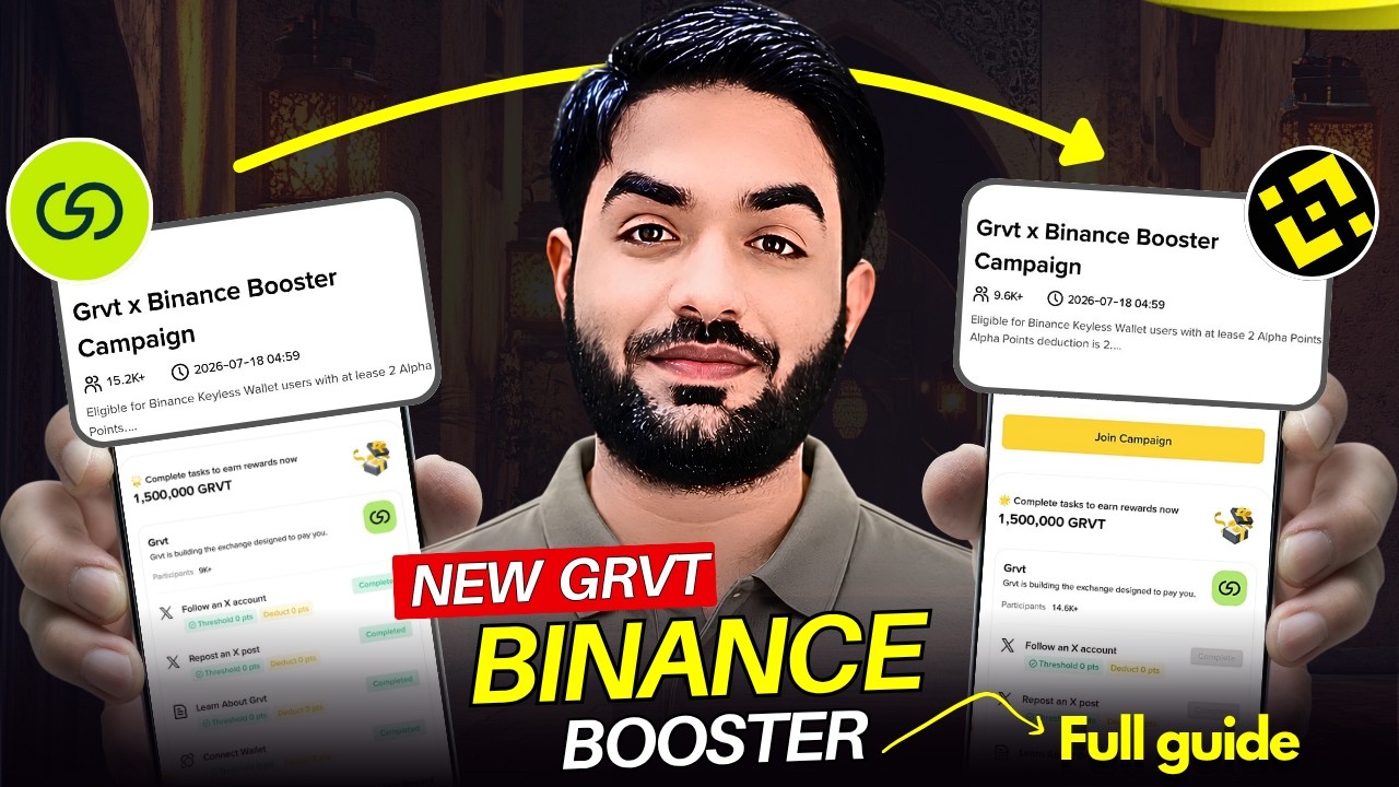 Binance Wallet New GRVT Booster Campaign | Complete Tasks & Earn FREE GRVT Tokens Complete Guide