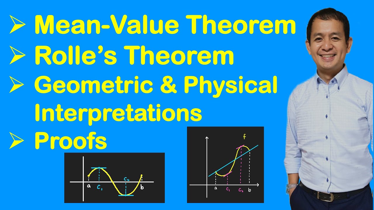 Mean-Value Theorem | Rolle's Theorem | Physical and Geometric Interpretations | Proofs