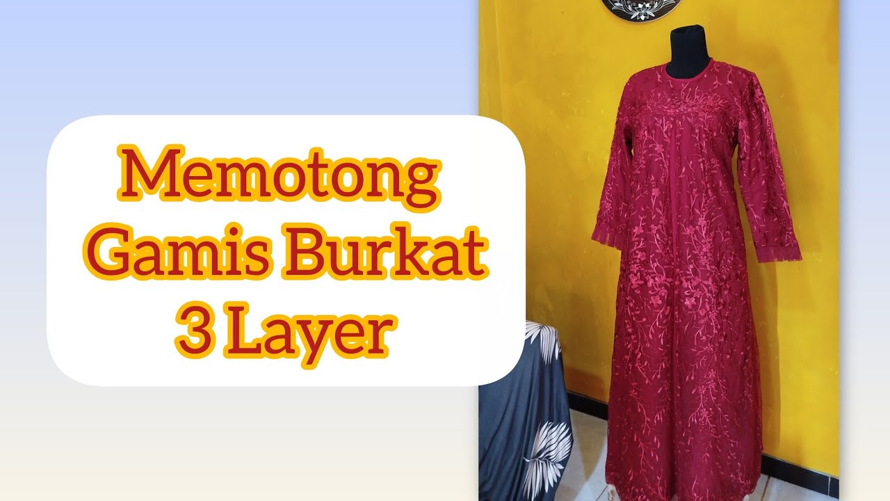 Cara memotong Gamis burkat #gamis  #gamislebaran #penjahitpemula #sewingtips #sewingtutorial 