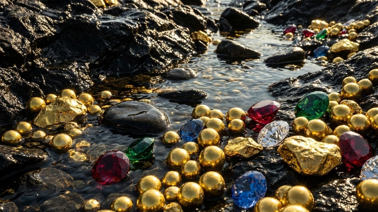 Discovering Treasure in a Secret Mountain Stream Hidden River of Gold & Gems