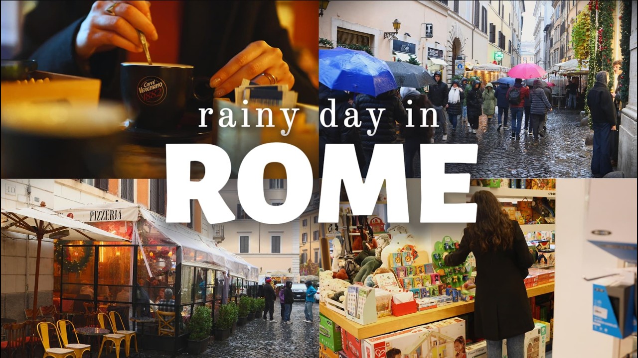 Rainy day in Rome | Daily Vlog Discovering Secret Shops and Cozy Cafes tourists usually miss
