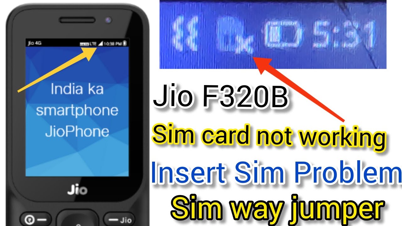 Jio F320B Sim Not Working