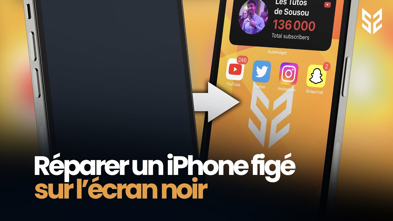 Comment réparer un iPhone figé sur l'écran noir (3 solutions)