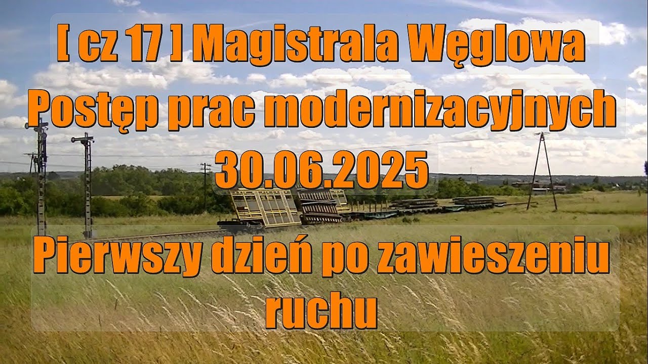 [ cz 17 ] Magistrala Węglowa D29-201 modernizacja linii Somonino - Żukowo Wschodnie 30.06.2025