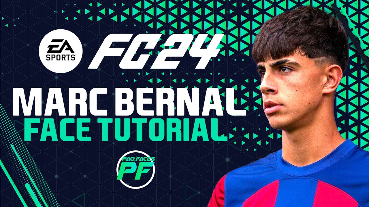 EA FC 24 MARC BERNAL FACE + STATS Face Creation - CAREER MODE - LOOKALIKE BARCELONA FC LA MASIA