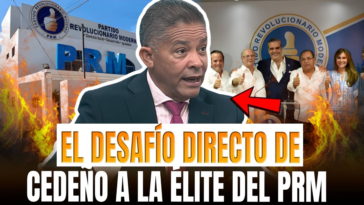 ¡BOMBA EN EL PRM! EUGENIO CEDEÑO LANZA CANDIDATURA Y DESAFÍA A LA CÚPULA 💣🚨