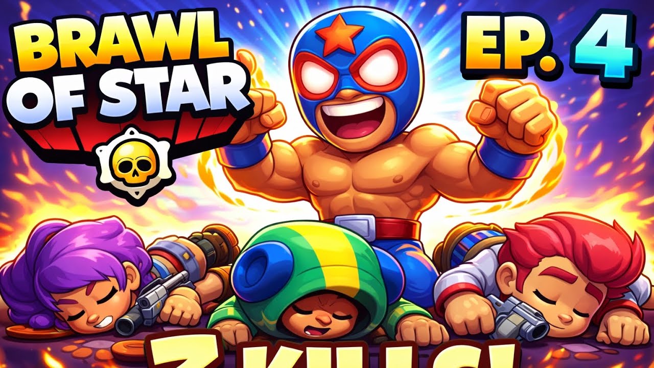 4th episode of brawl of star. 1vs 3.What a match. Watch till the end 