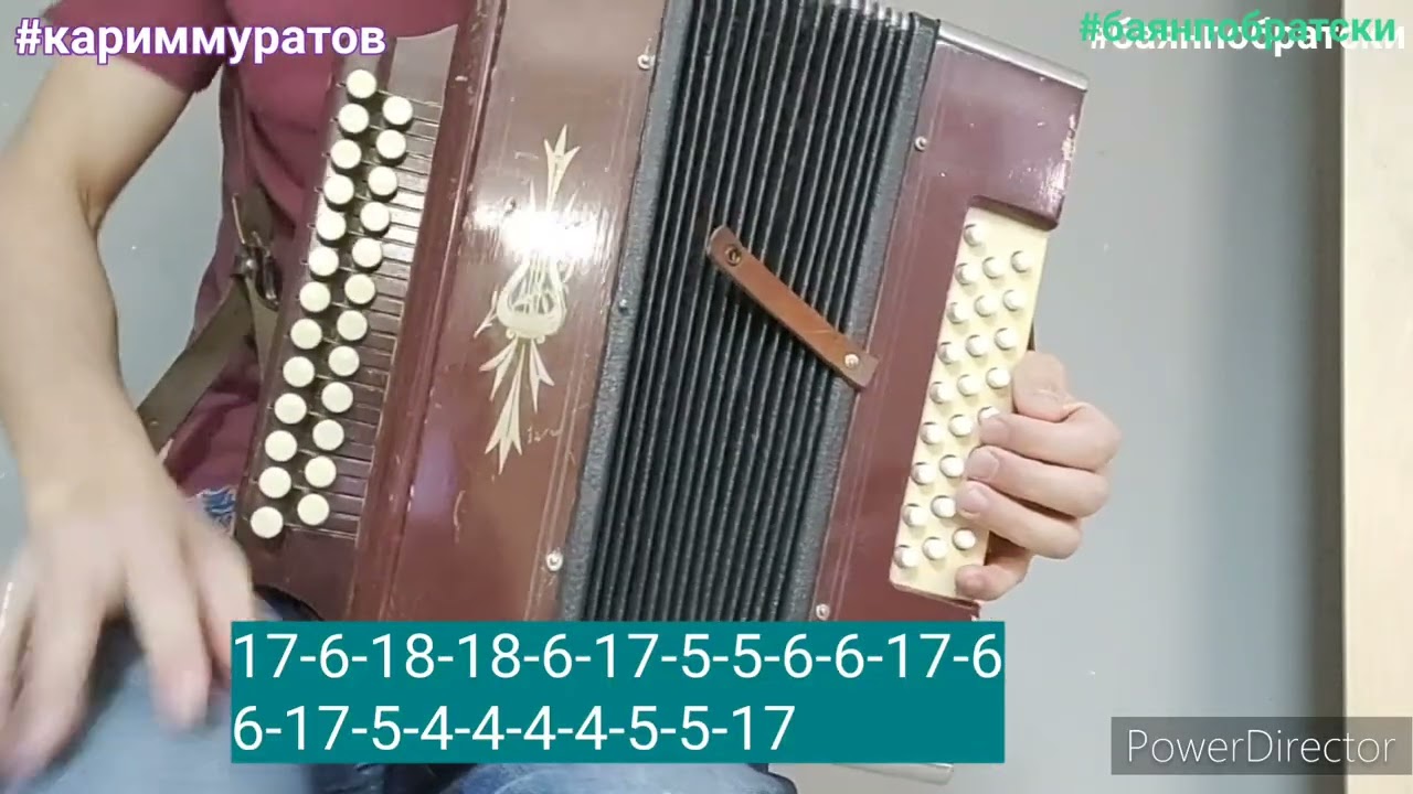 ЙОЛДЫЗЫМ - ОБУЧАЮЩИЙ ВИДЕОРАЗБОР НА ГАРМОНИ ЦИФРАМИ #кариммуратов #баянпобратски #гармонь