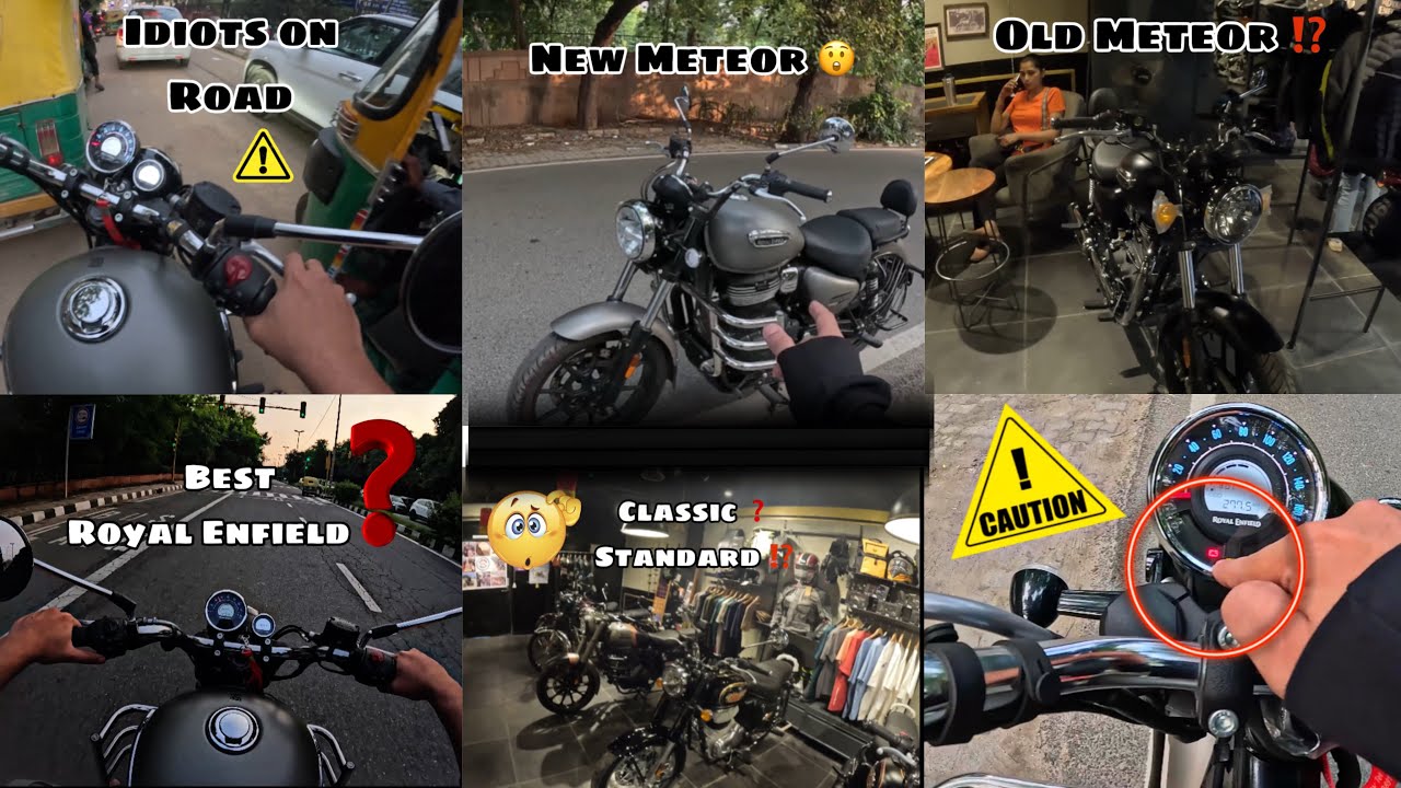 Royal Enfield Meteor Ride Review + Funny Road Idiots | Classic vs Standard vs Meteor
