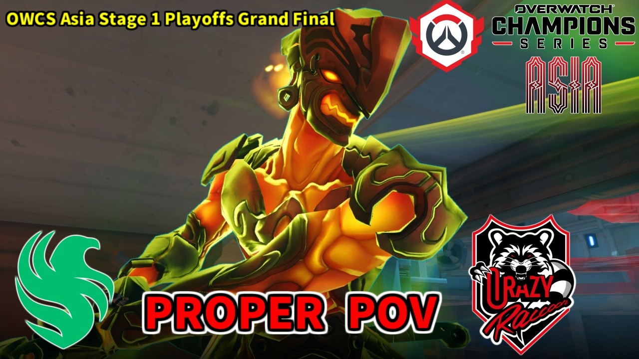 【Proper POV】Team Falcons vs Crazy Raccoon OWCS 2025 Asia Stage 1 Playoffs Grand Final【Overwatch 2】