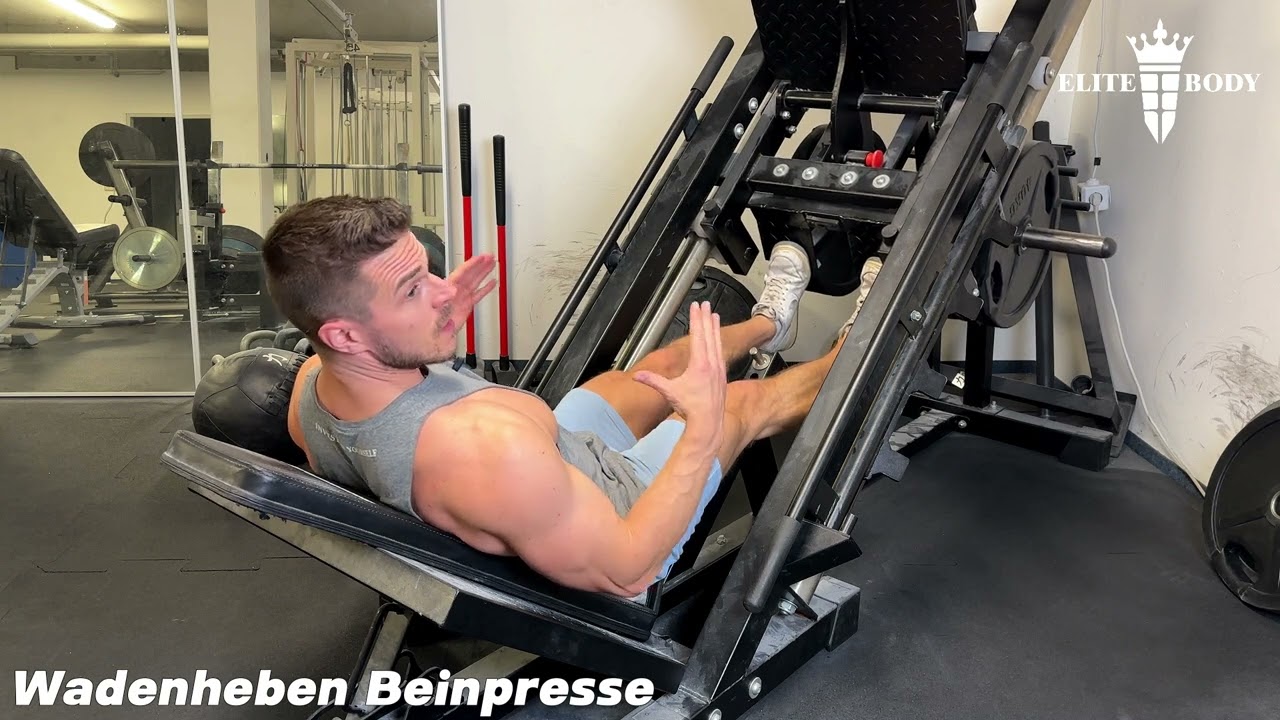 Wadenheben an der Beinpresse - Anleitung durch Personal Trainer #wadenheben