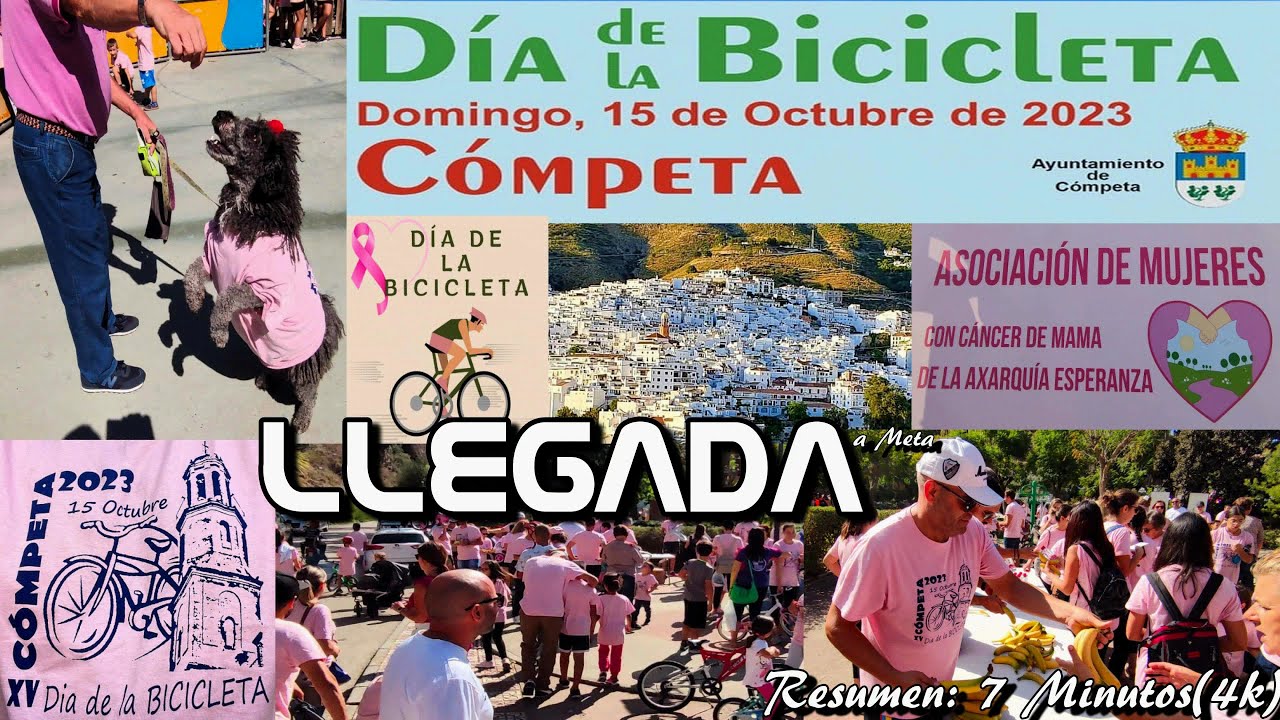 Llegada: Dia de la Bicicleta. Cómpeta 15-10-2023. (4k)