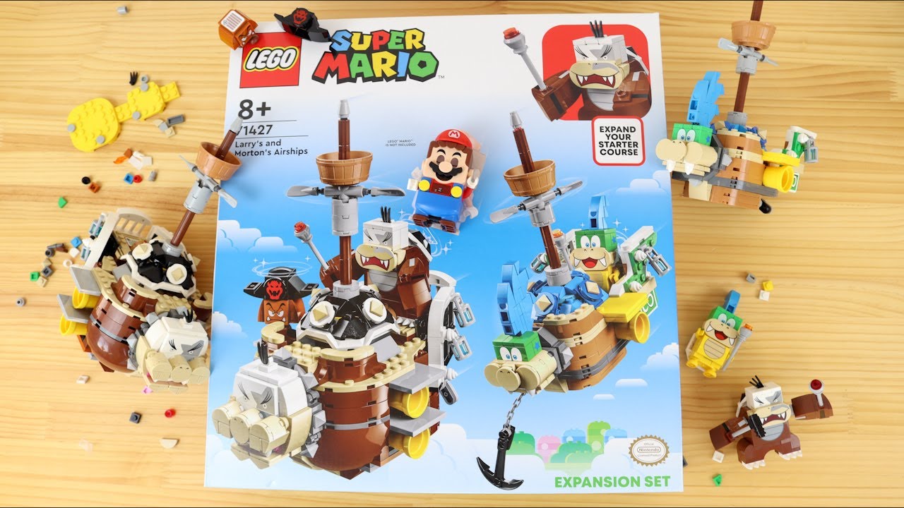 LEGO Super Mario 71427 Larry's and Morton’s Airships/LEGO Speed Build Review ラリーとモートンのひこうせんかん