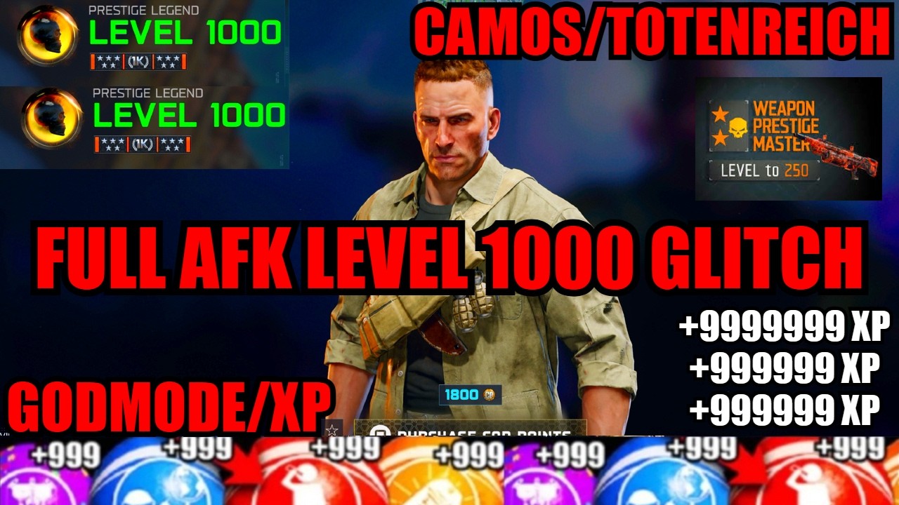 *NEW* GODMODE AFK UNLOCK ALL GLITCH TOTENREICH! LEVEL 1000/XP/CAMO! BO7 GLITCHES! BO7 ZOMBIES GLITCH