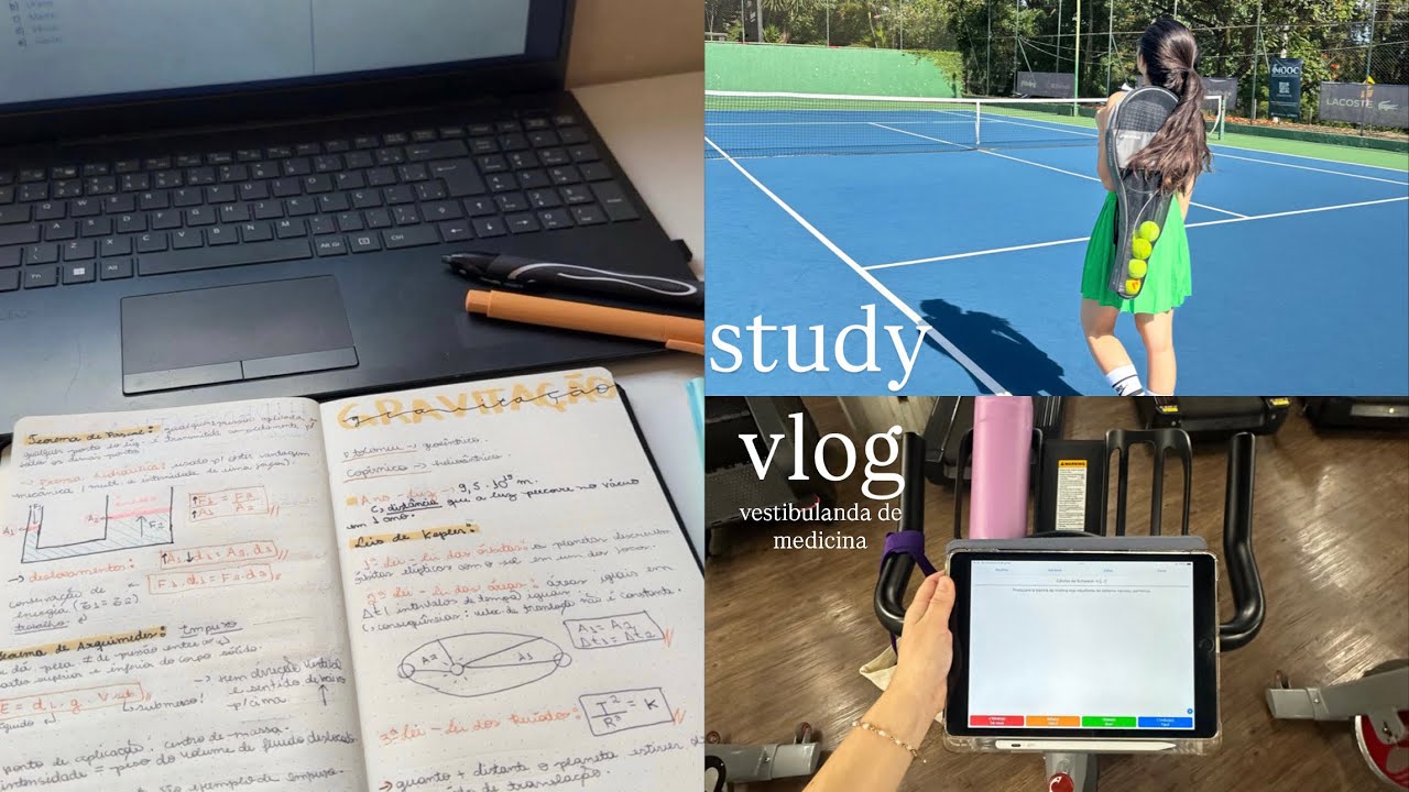 study vlog | rotina real de uma vestibulanda de medicina no final do semestre