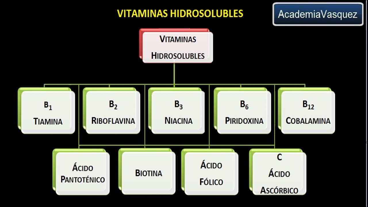 Vitaminas hidrosolubles: Vitamina B2 o Riboflavina