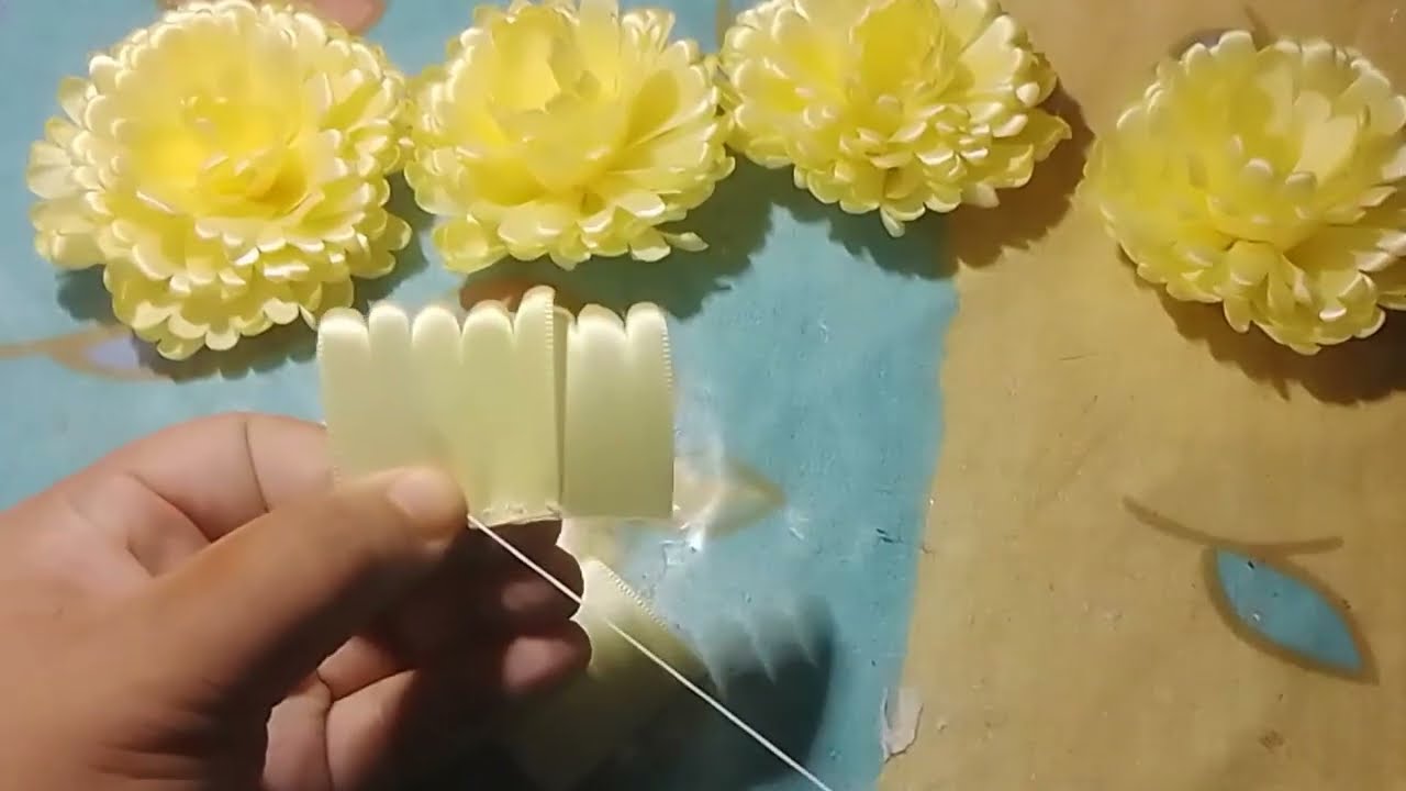 Flor de cempasúchil - Primera técnica