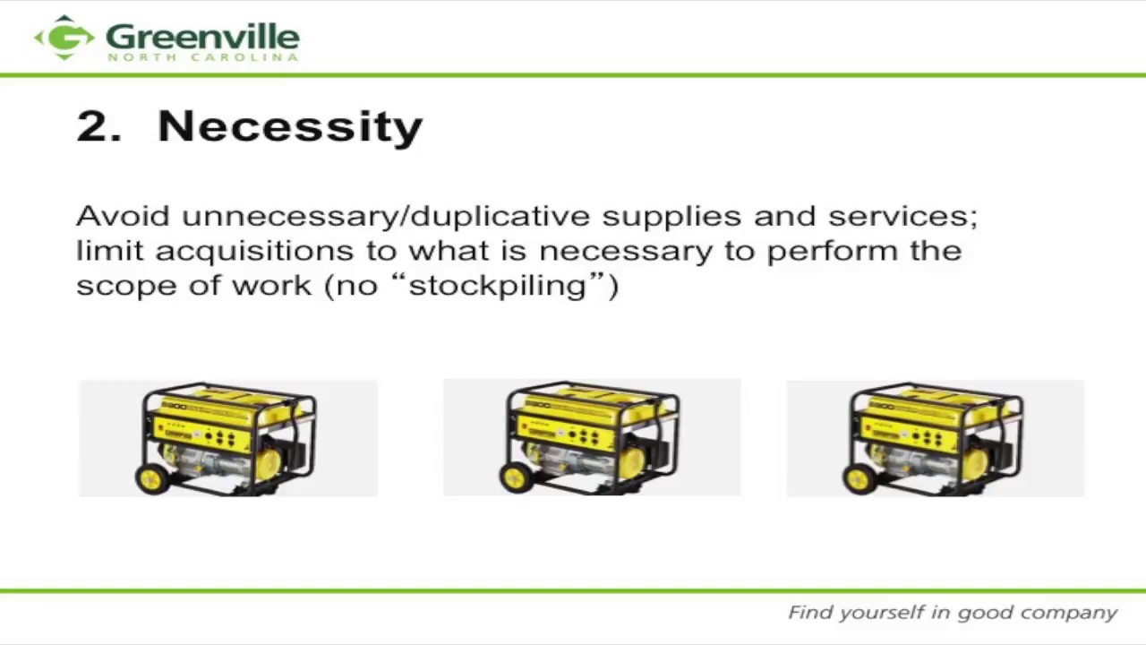 City of Greenville: Procurement Policy & Procedures